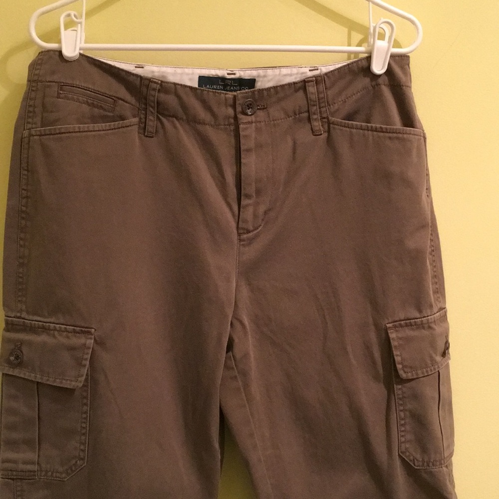 Lauren jean co. By Ralph Lauren 10 cargo khakis